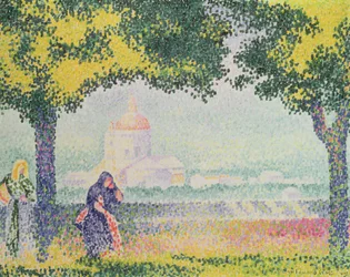 Ansicht der Kirche Santa Maria degli Angeli, nahe Assisi, 1909